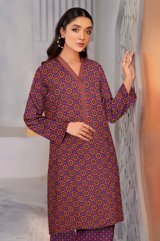2PC Printed Soft Cotton Suit - K14