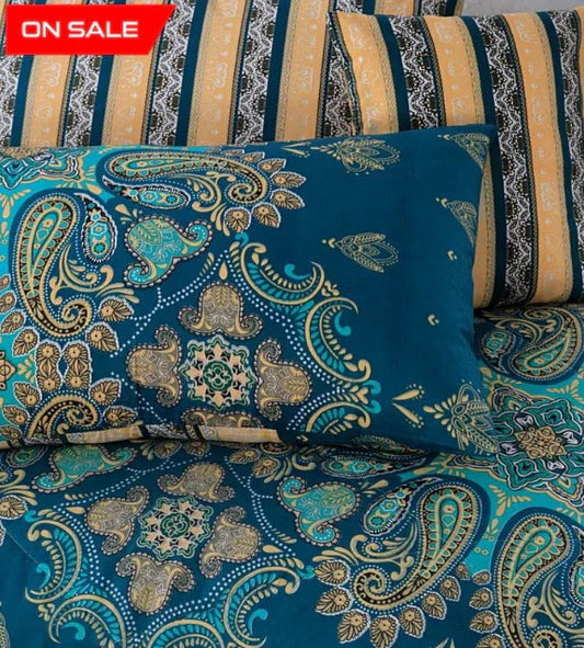 100% Pure Cotton 7 Piece Comforter Set - L24