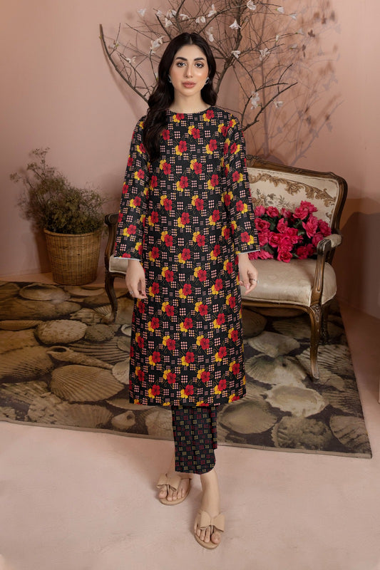 2PC Printed Soft Cotton Suit - K20