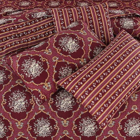 100% Pure Cotton 7 Piece Comforter Set - L25
