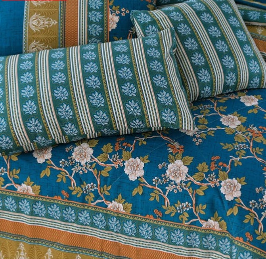100% Pure Cotton 7 Piece Comforter Set - L26