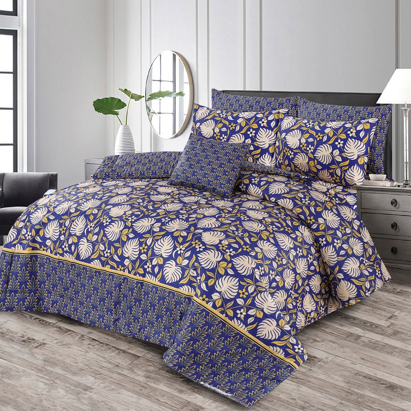 100% Pure Cotton 7 Piece Comforter Set - L28