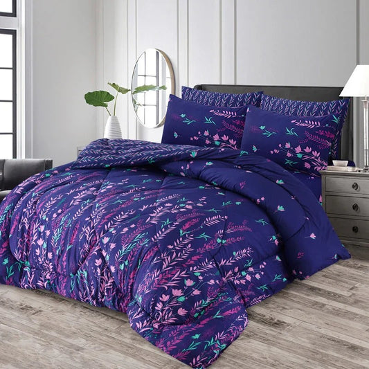 100% Pure Cotton 7 Piece Comforter Set - L29