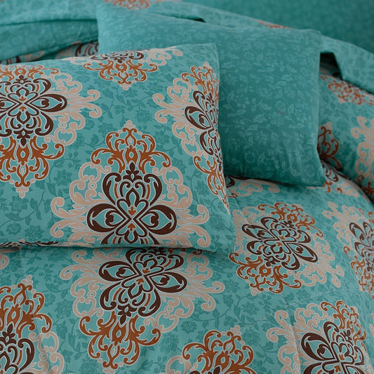 100% Pure Cotton 7 Piece Comforter Set - L30
