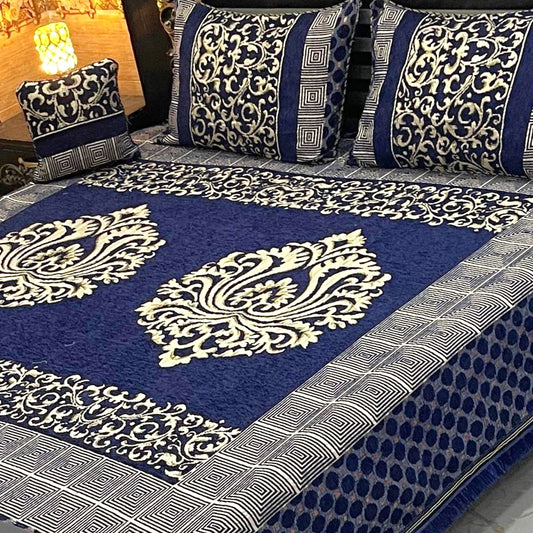 4PC Luxury Velvet Bedsheet Set - D1