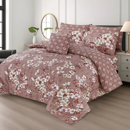 100% Pure Cotton 7 Piece Comforter Set - L22