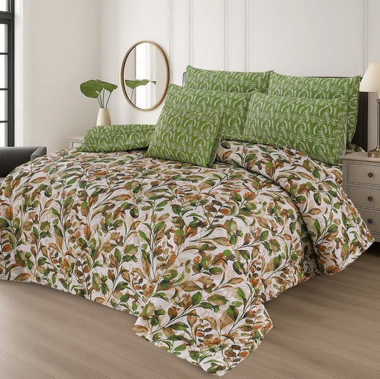 100% Pure Cotton 7 Piece Comforter Set - L23