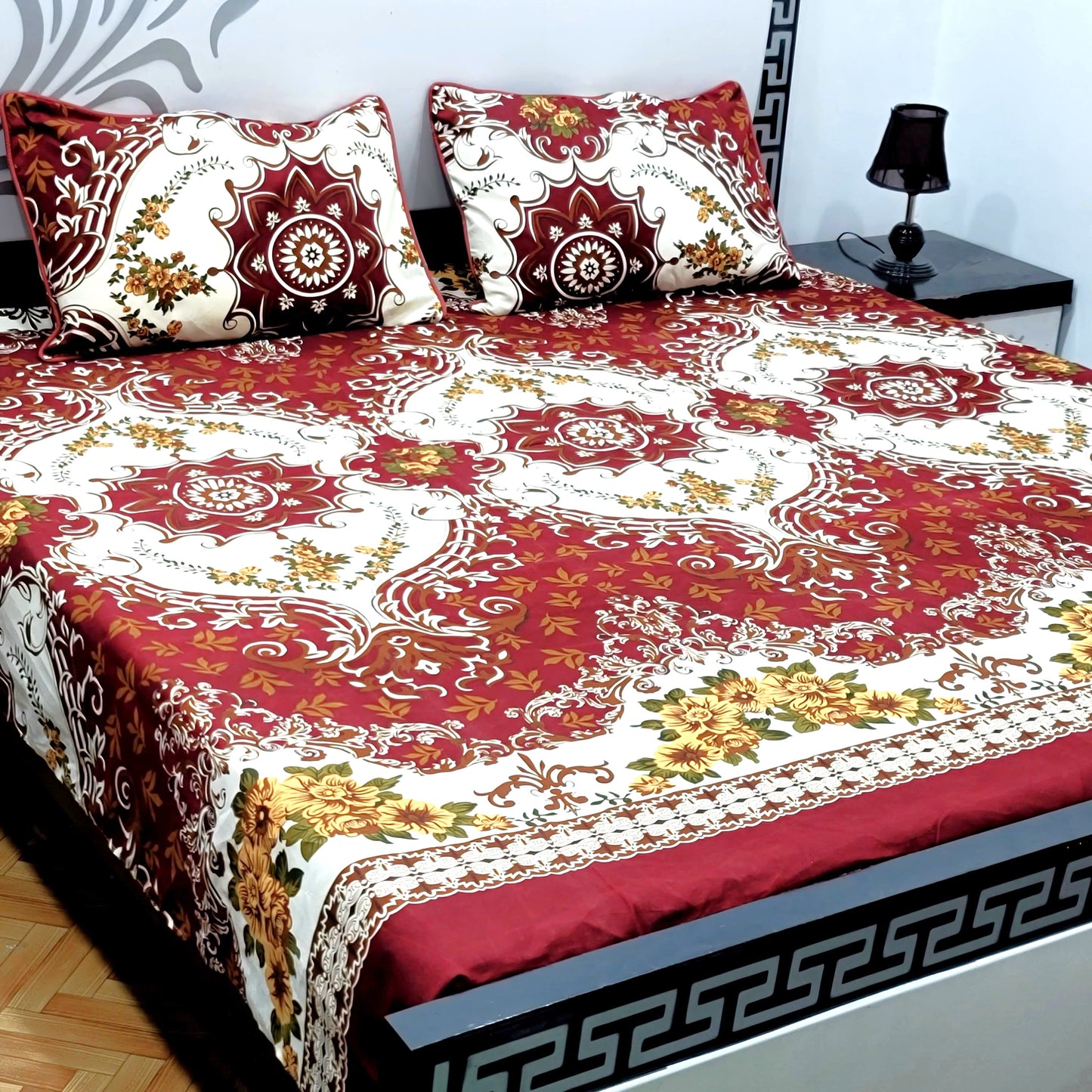3-Piece Crystal Cotton Bedsheet Set - B3