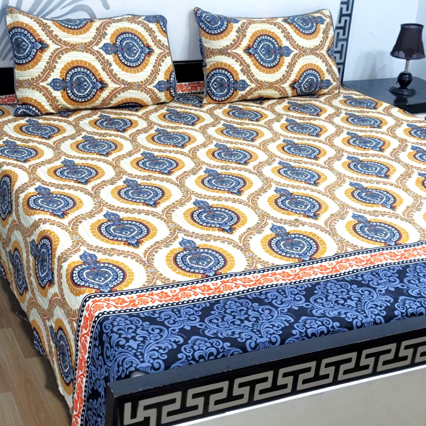 3-Piece Crystal Cotton Bedsheet Set - B12