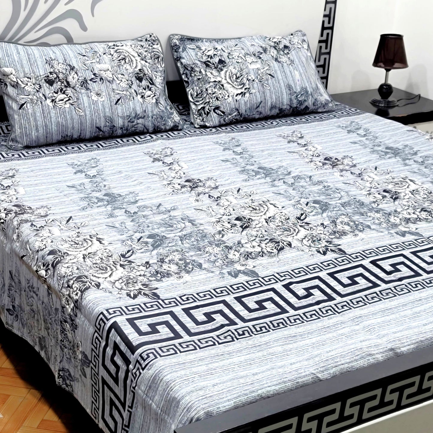 3-Piece Crystal Cotton Bedsheet Set - B29