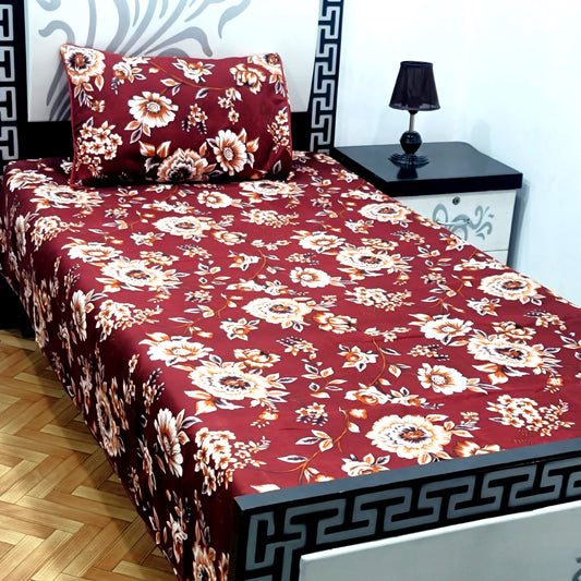 4Pc Single Bed Sheet Set - E11