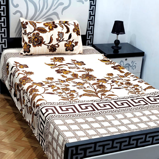 4Pc Single Bed Sheet Set - E20