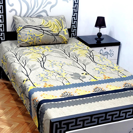 4Pc Single Bed Sheet Set - E23