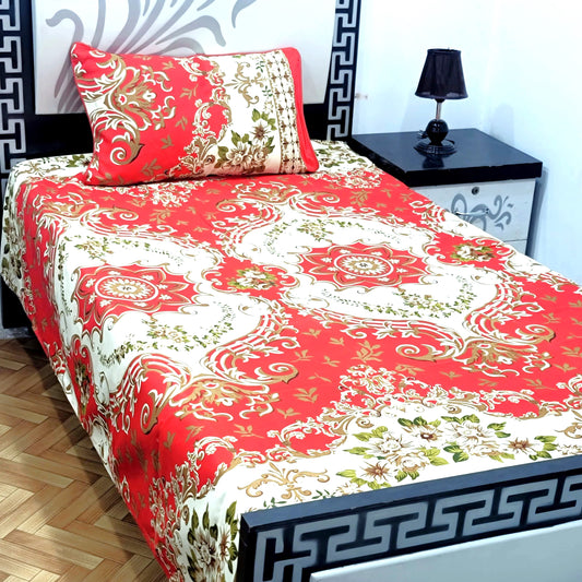 4Pc Single Bed Sheet Set - E25