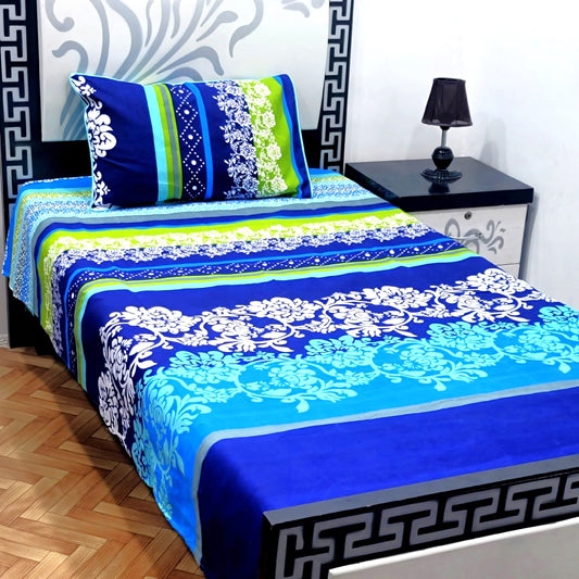 4Pc Single Bed Sheet Set - E26