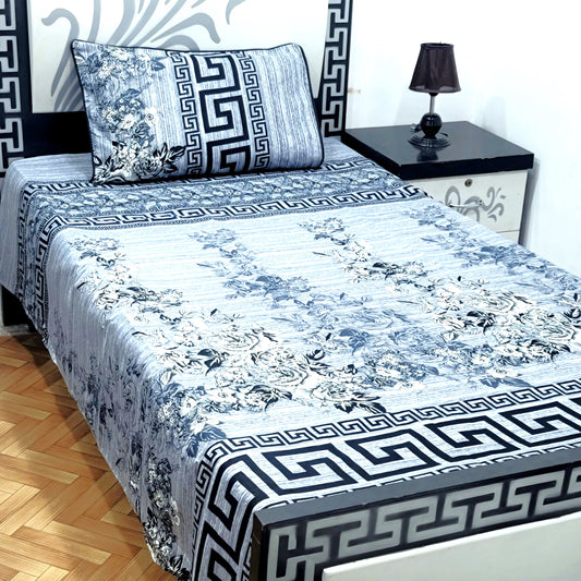 4Pc Single Bed Sheet Set - E30