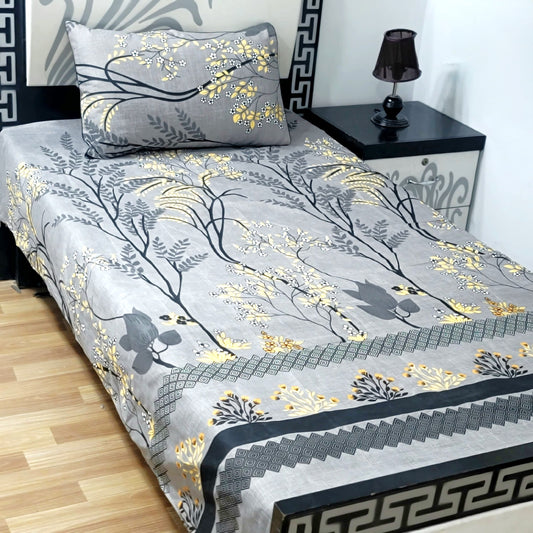 4Pc Single Bed Sheet Set - E38