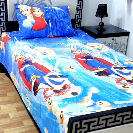 4Pc Single Bed Sheet Set - E46