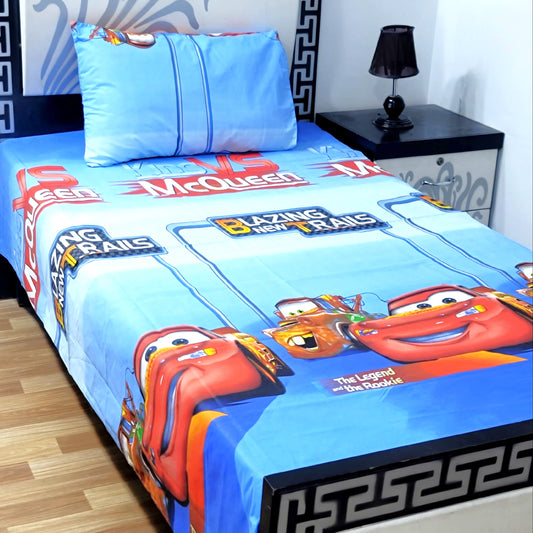 4Pc Single Bed Sheet Set - E47