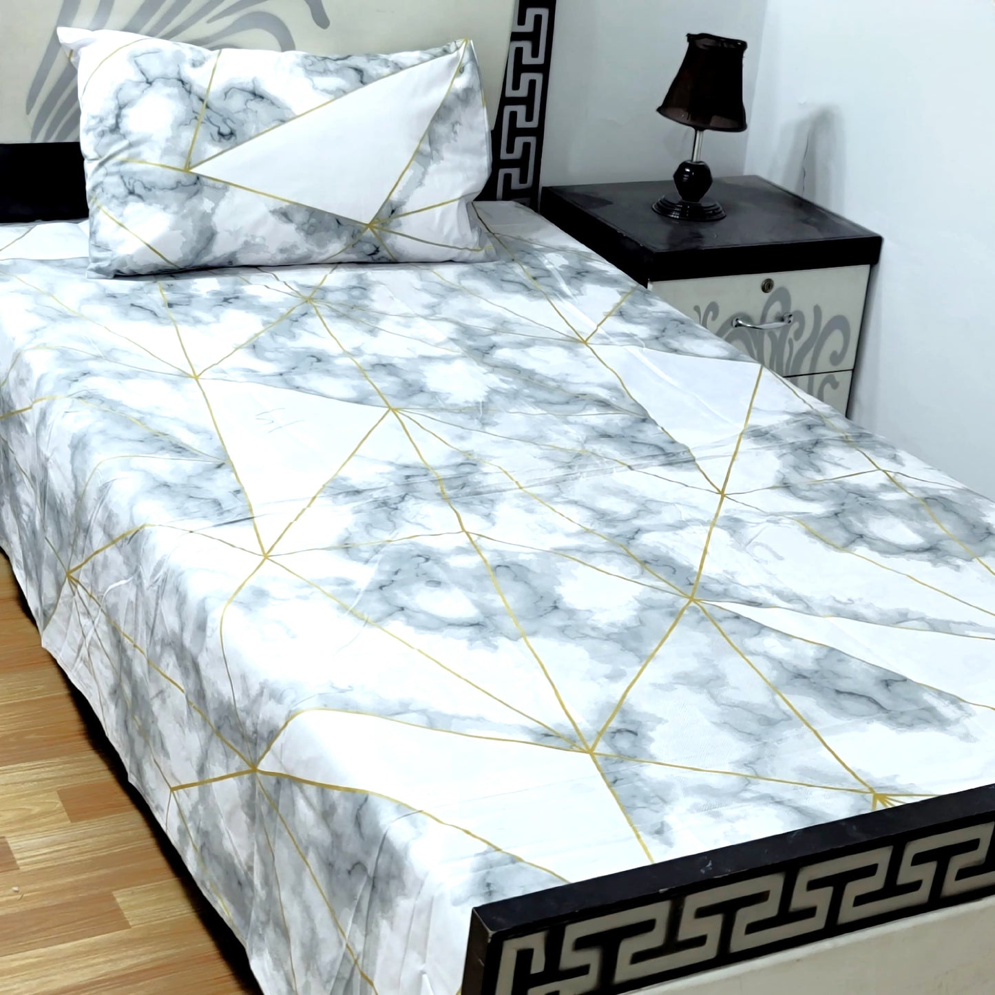 4Pc Single Bed Sheet Set - E61