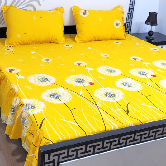 3-Piece Frill Bed sheet Set - F3