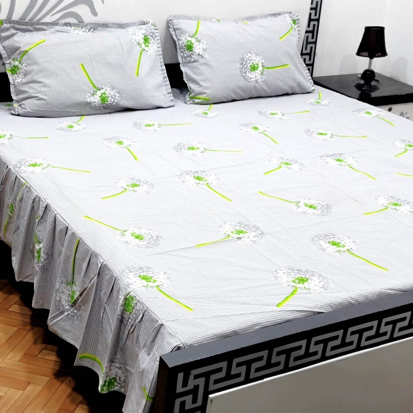 3-Piece Frill Bed sheet Set - F28