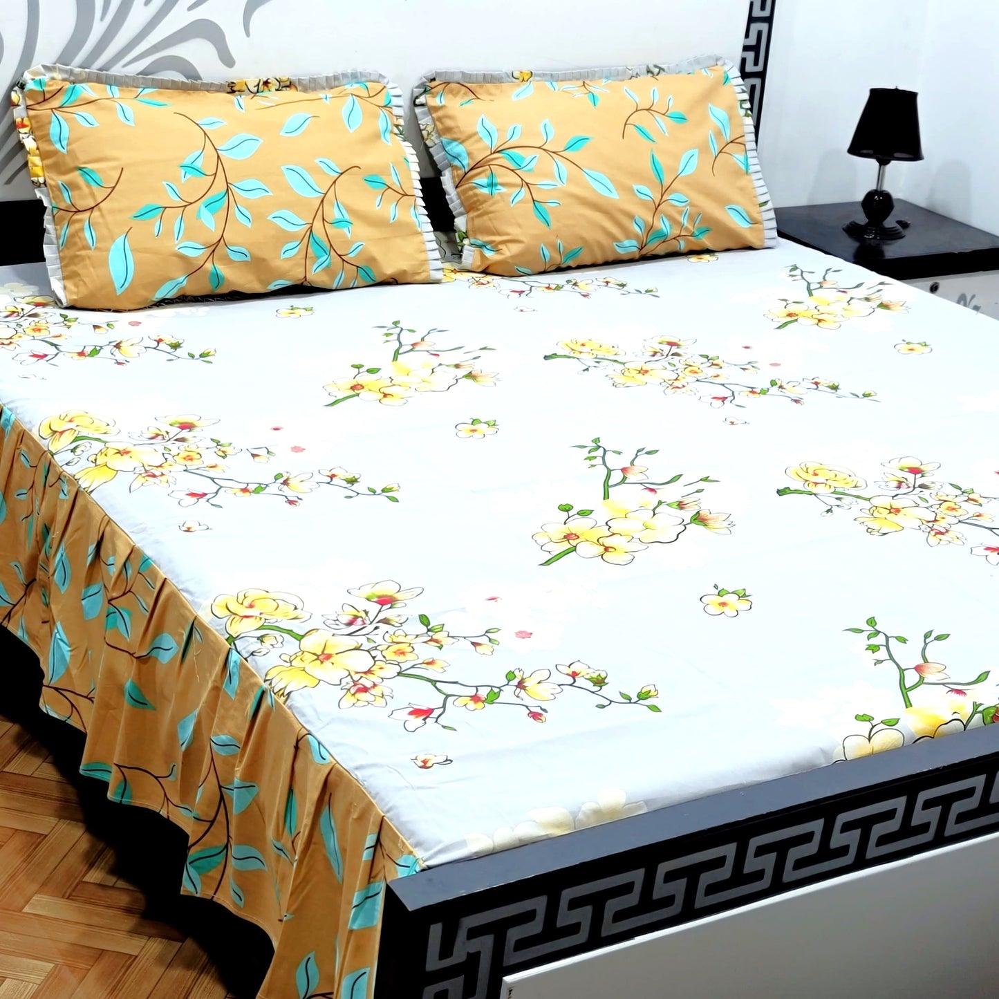 3-Piece Frill Bed sheet Set - F31