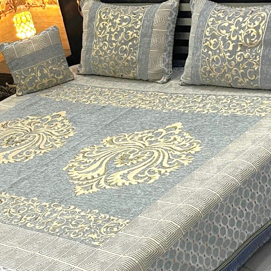 4PC Luxury Velvet Bedsheet Set - D11