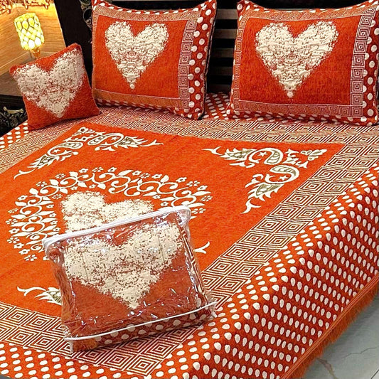 4PC Luxury Velvet Bedsheet Set - D23