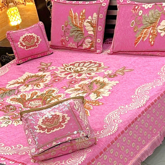 4PC Luxury Velvet Bedsheet Set - D25