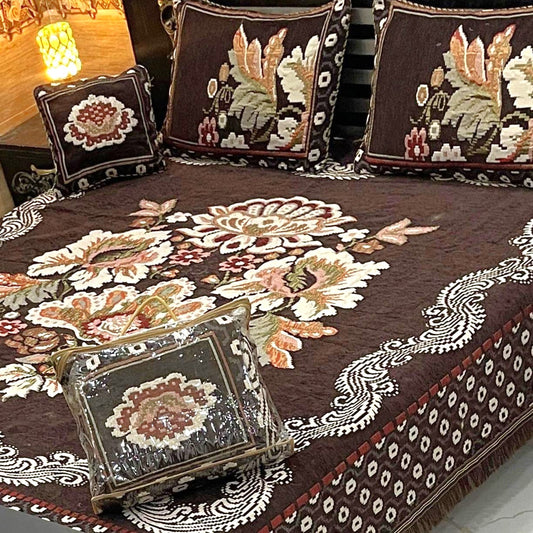 4PC Luxury Velvet Bedsheet Set - D27