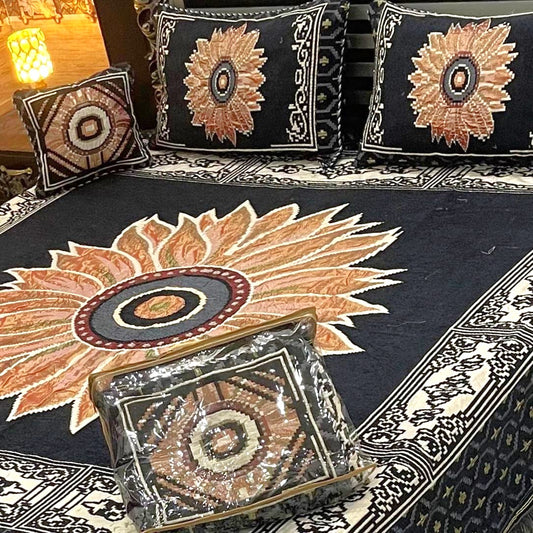 4PC Luxury Velvet Bedsheet Set - D30