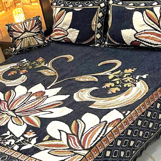 4PC Luxury Velvet Bedsheet Set - D35