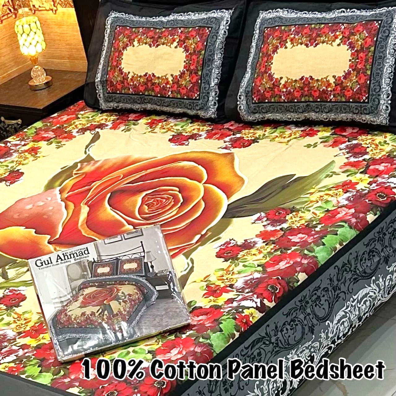 3PC Soft Cotton Bedsheet - C12