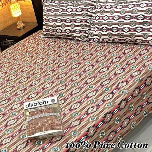 3PC Soft Cotton Bedsheet - C9