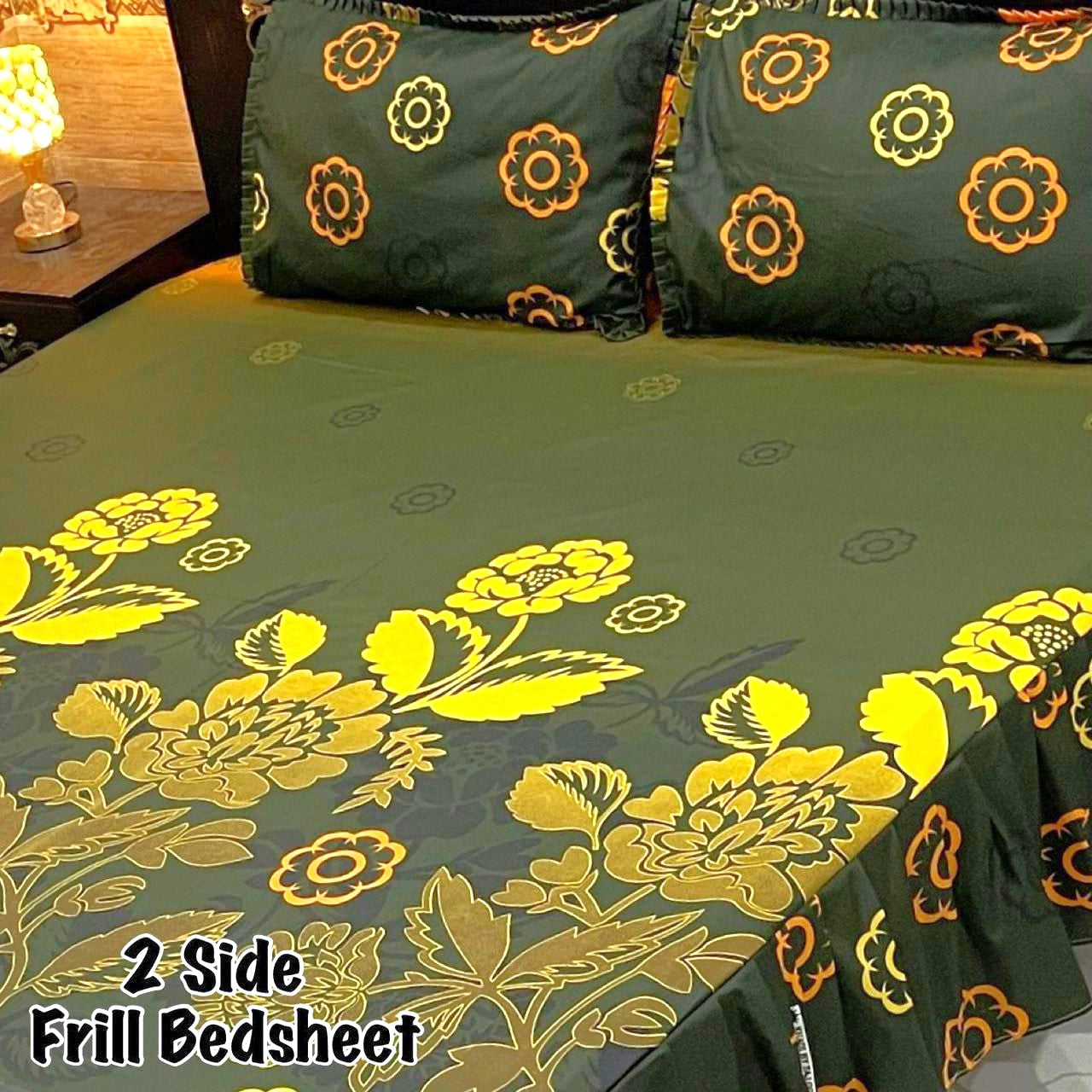 3-Piece Frill Bed sheet Set - F40