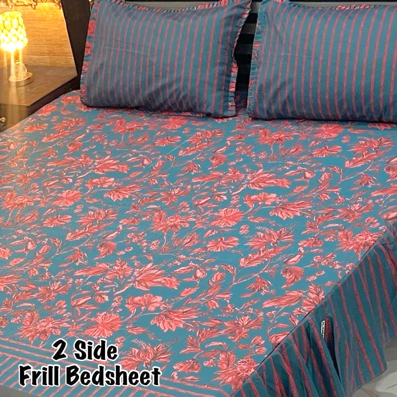 3-Piece Frill Bed sheet Set - F42