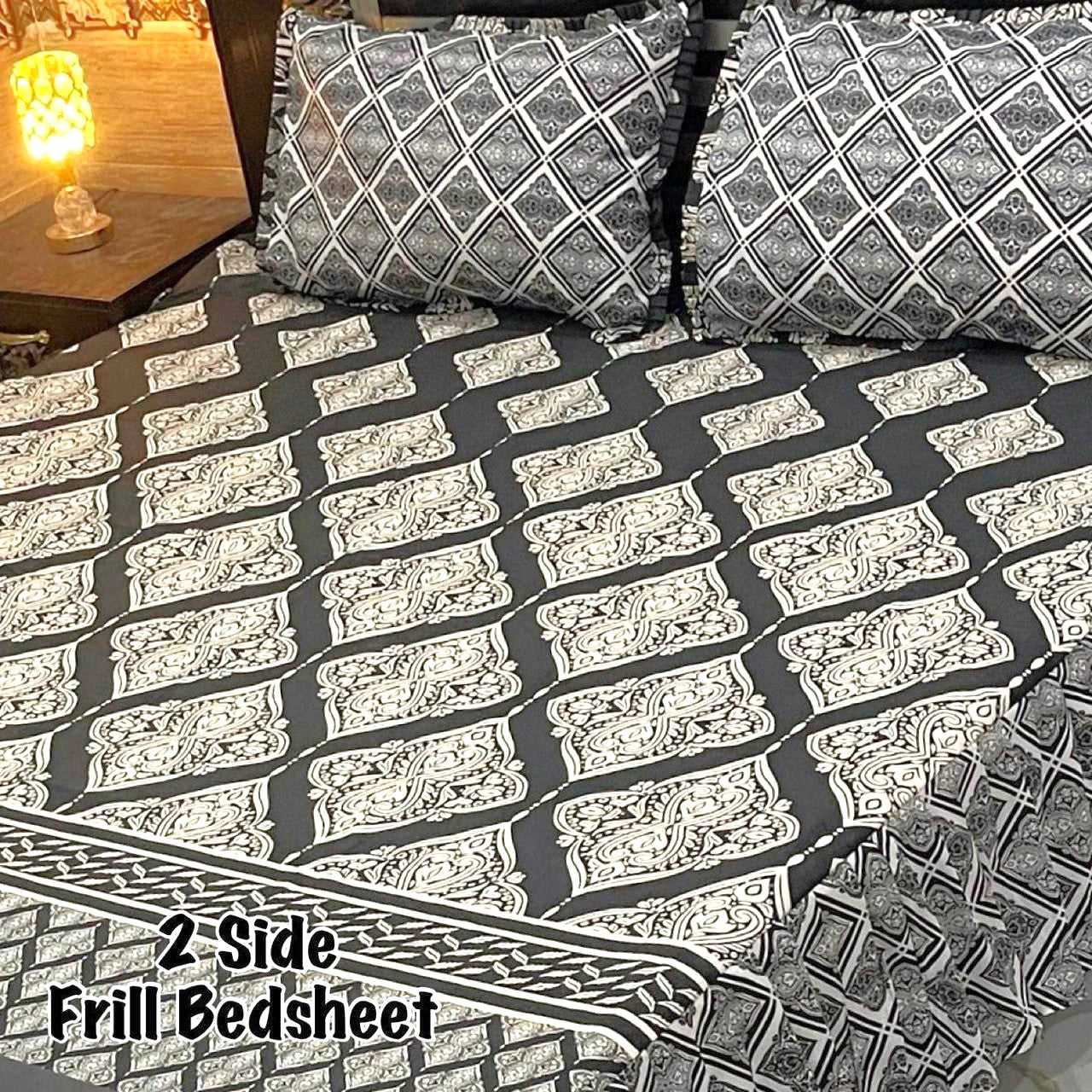 3-Piece Frill Bed sheet Set - F48