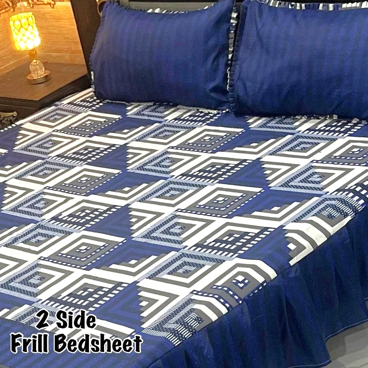 3-Piece Frill Bed sheet Set - F49