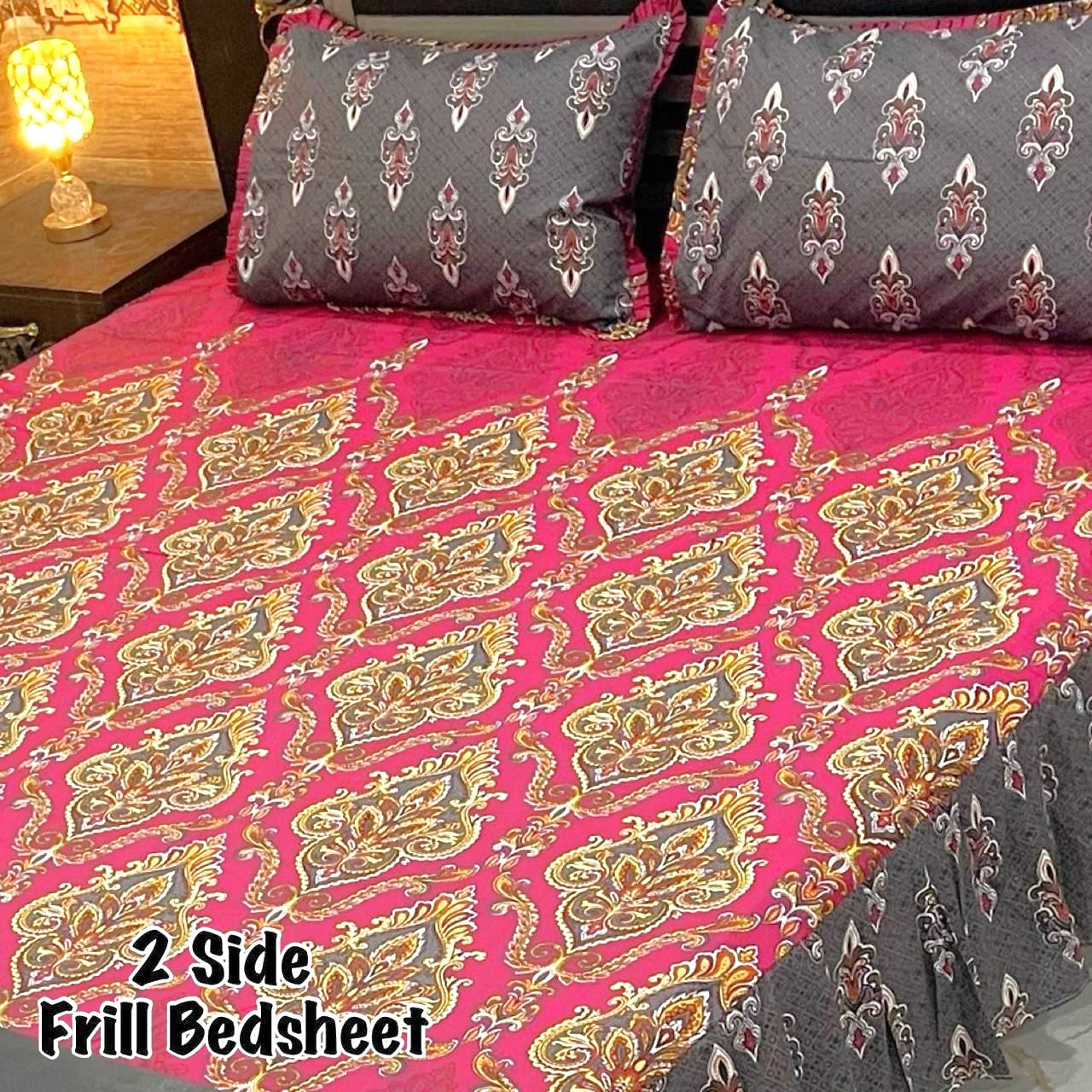 3-Piece Frill Bed sheet Set - F52