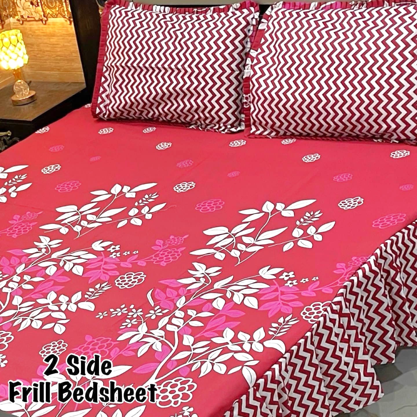 3-Piece Frill Bed sheet Set - F56