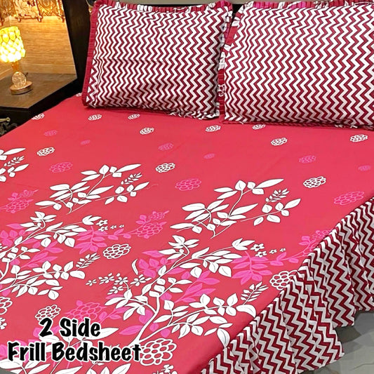 3-Piece Frill Bed sheet Set - F56