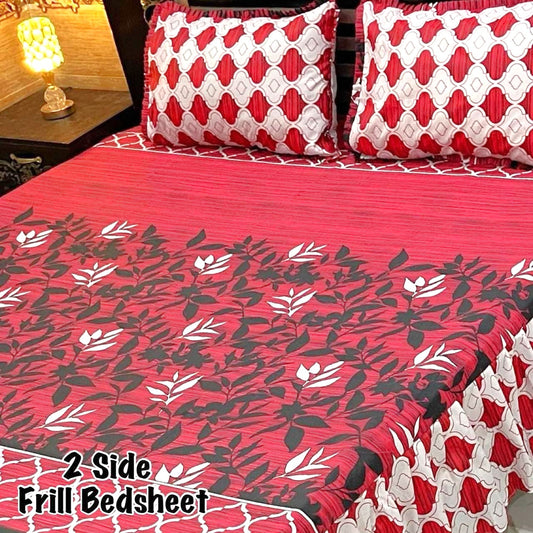 3-Piece Frill Bed sheet Set - F61