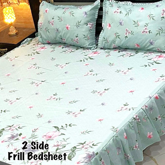 3-Piece Frill Bed sheet Set - F63