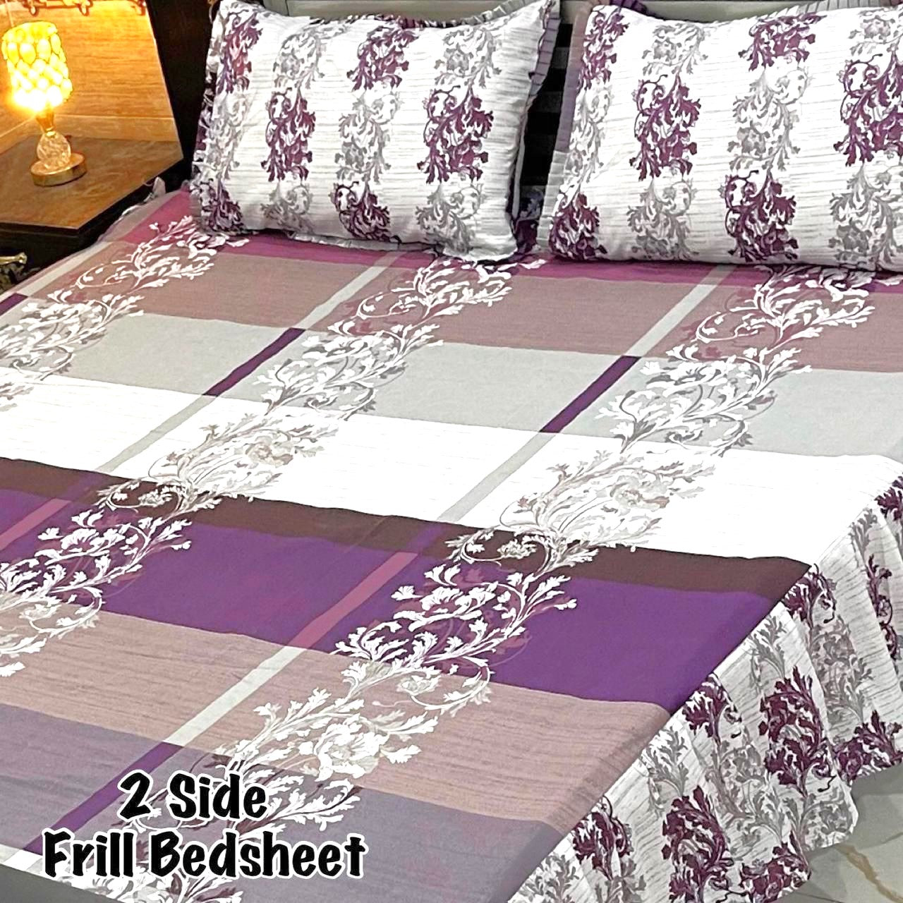 3-Piece Frill Bed sheet Set - F64