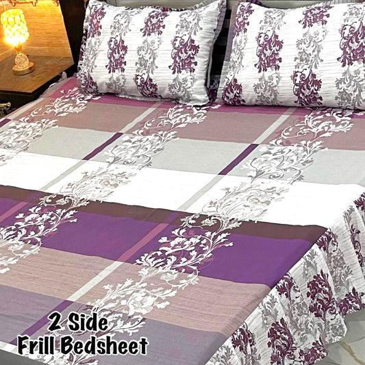 3-Piece Frill Bed sheet Set - F64