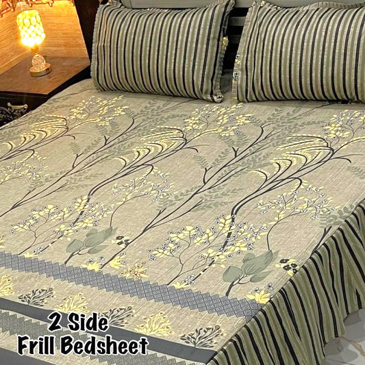3-Piece Frill Bed sheet Set - F65