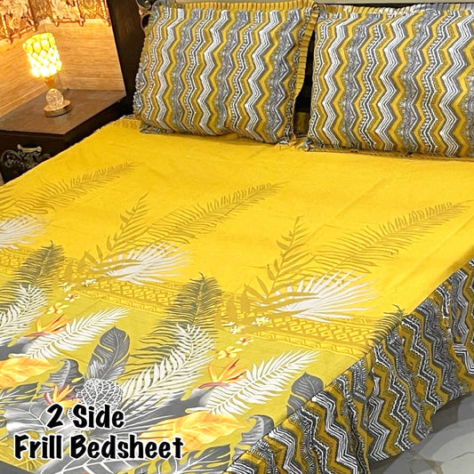 3-Piece Frill Bed sheet Set - F66