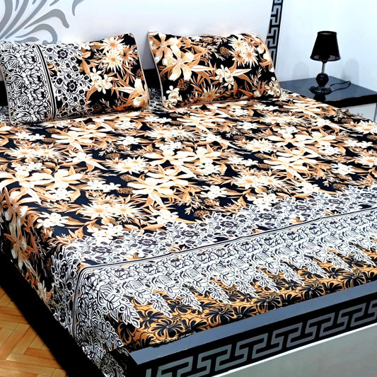 3-Piece Crystal Cotton Bedsheet Set - B55