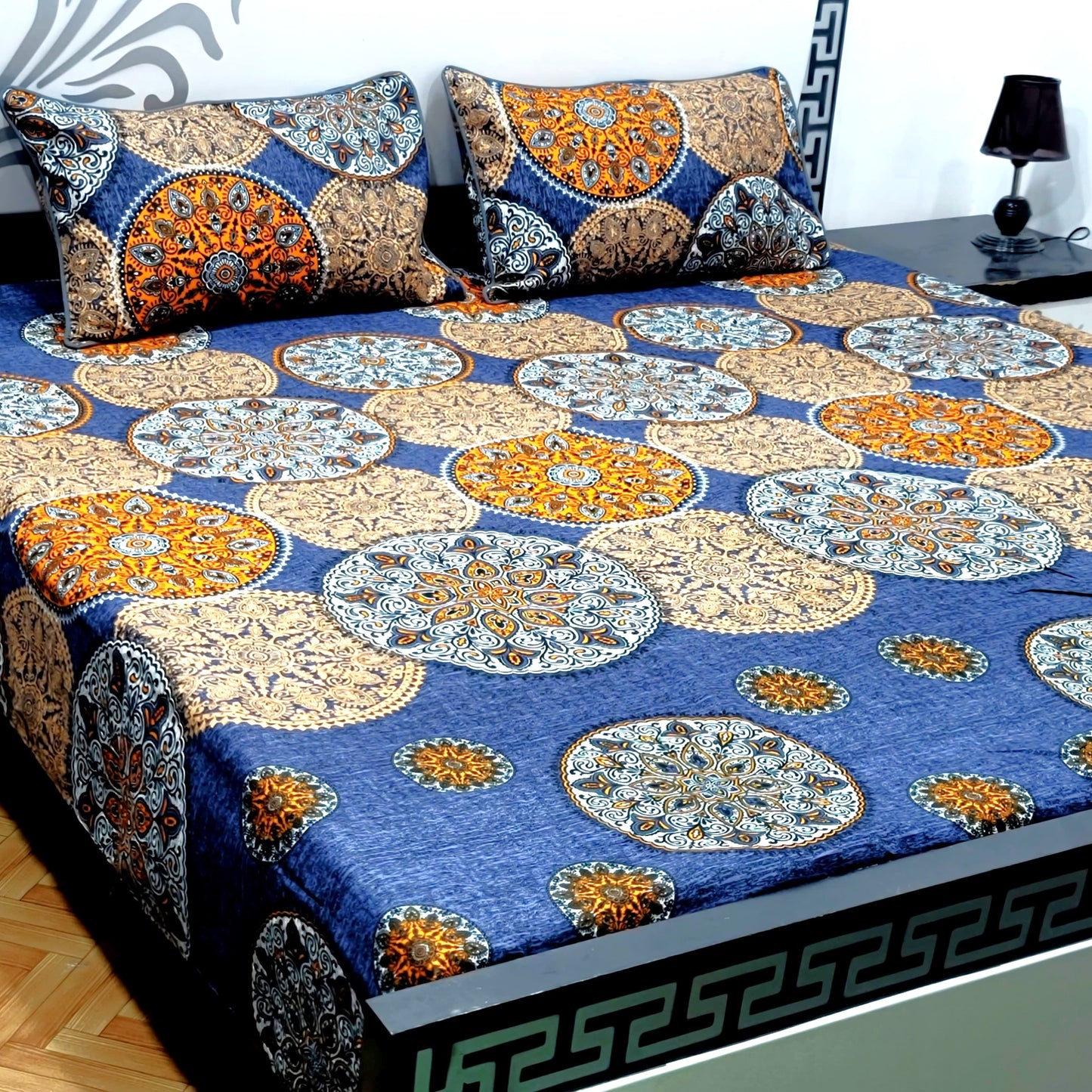 3-Piece Crystal Cotton Bedsheet Set - B58